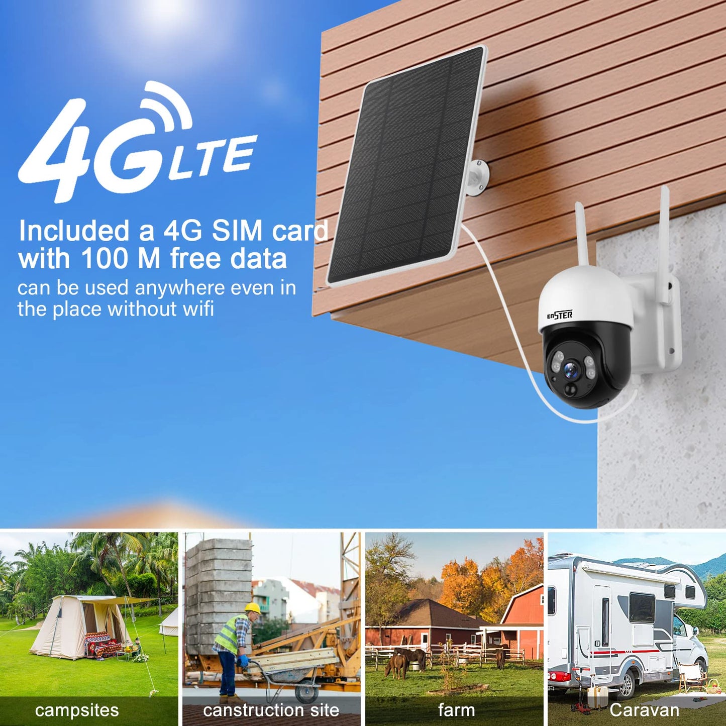 ENSTER 4G Security Camera