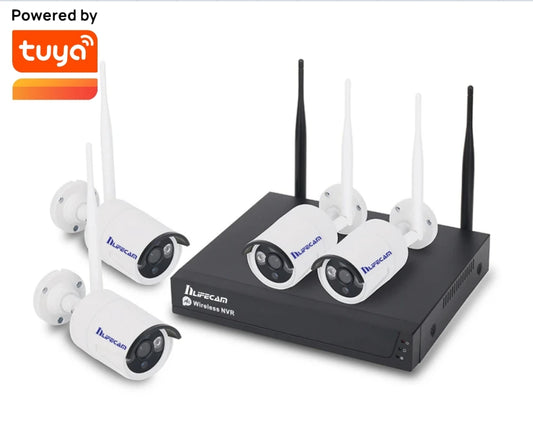 8CH 1080P  HD WiFi Security Camera System Wireless CCTV Camera NVR Surveillance System Plug and Play